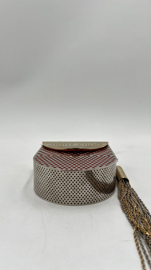 Borsa a tracolla in metallo