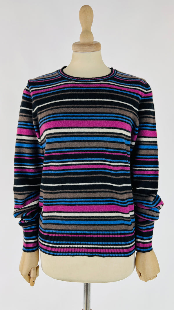 Maglione a righe multicolor