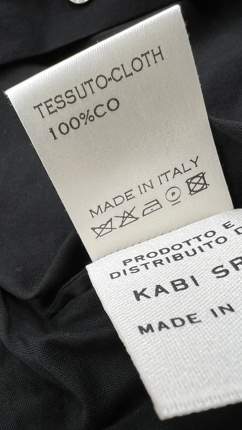 Camicia con rouches con cartellino