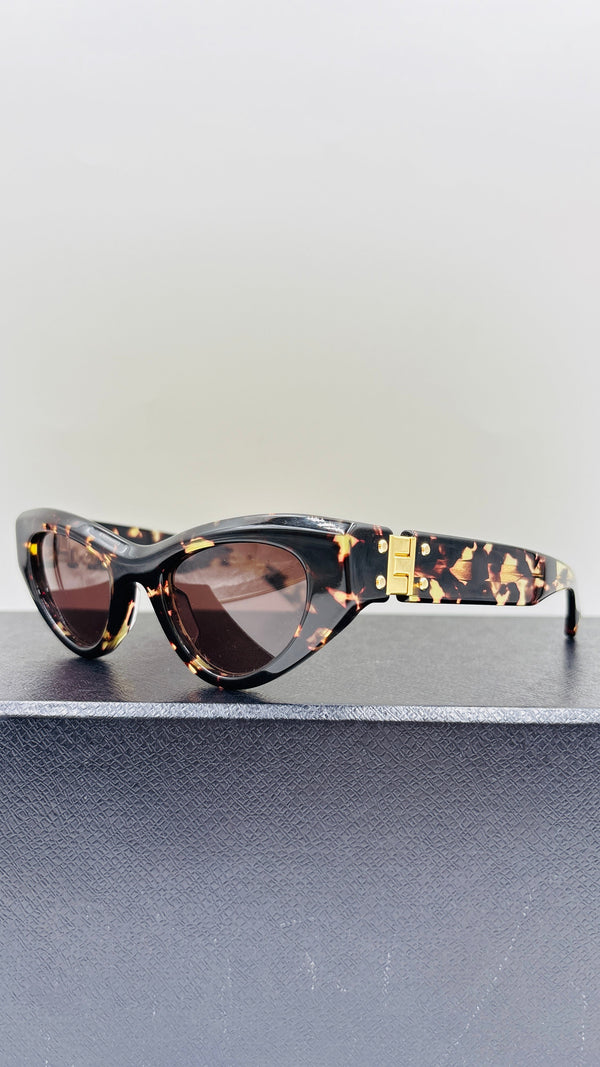 Occhiali cat-eye effetto marmo