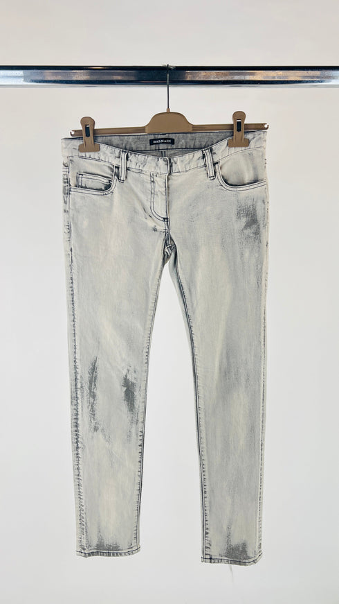 Jeans skinny vita bassa washed