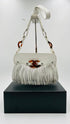 Borsa a spalla/mano in pelle bianca