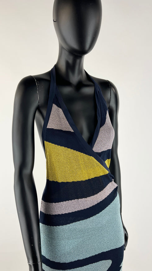 Abito lungo lurex vintage