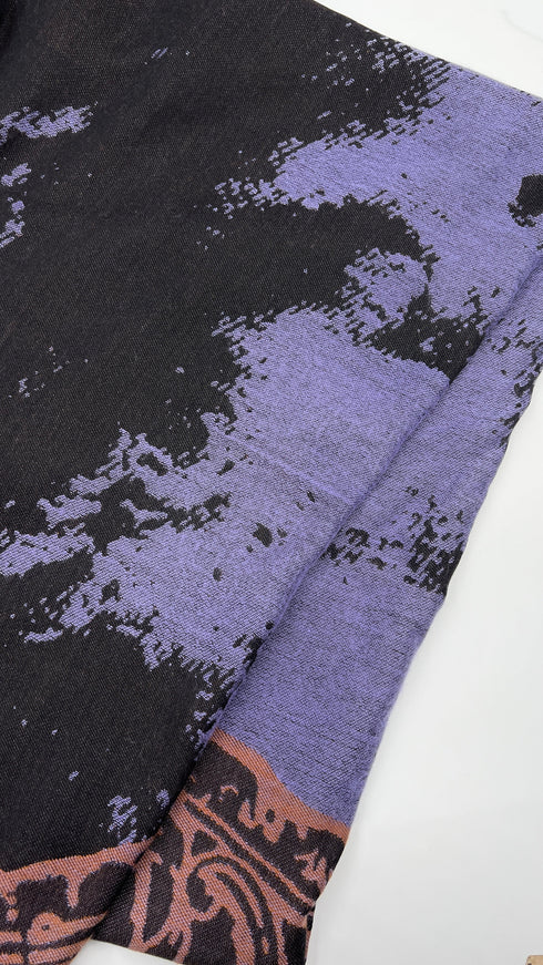 Maxi sciarpa sfrangiata