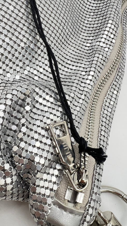 Borsa maglia metallica con cartellino