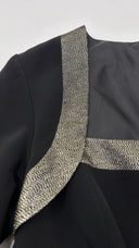 Abito midi con volant e inserti lamé MUSANI couture
