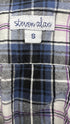 Camicia quadri blu viola