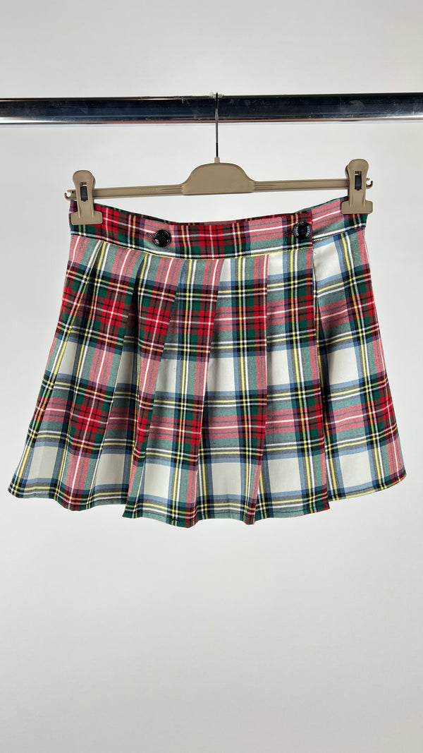 Gonna corta tartan