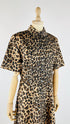 Abito midi chemisier animalier