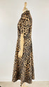 Abito midi chemisier animalier