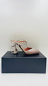 Slingback pelle e raso N.40
