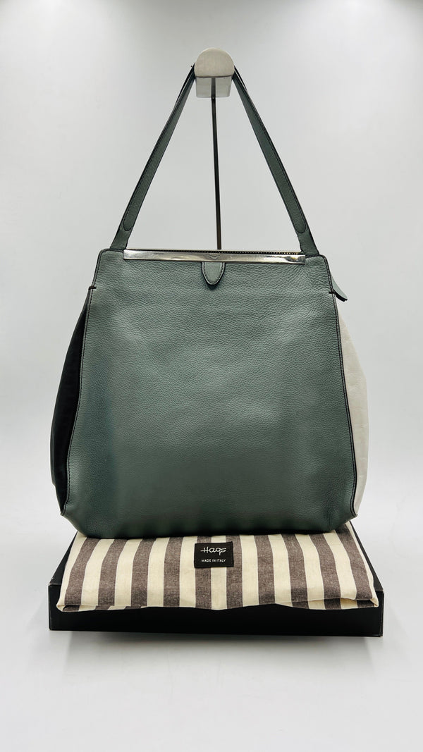Borsa in pelle multicolor