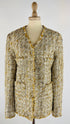 Giacca in tweed oro