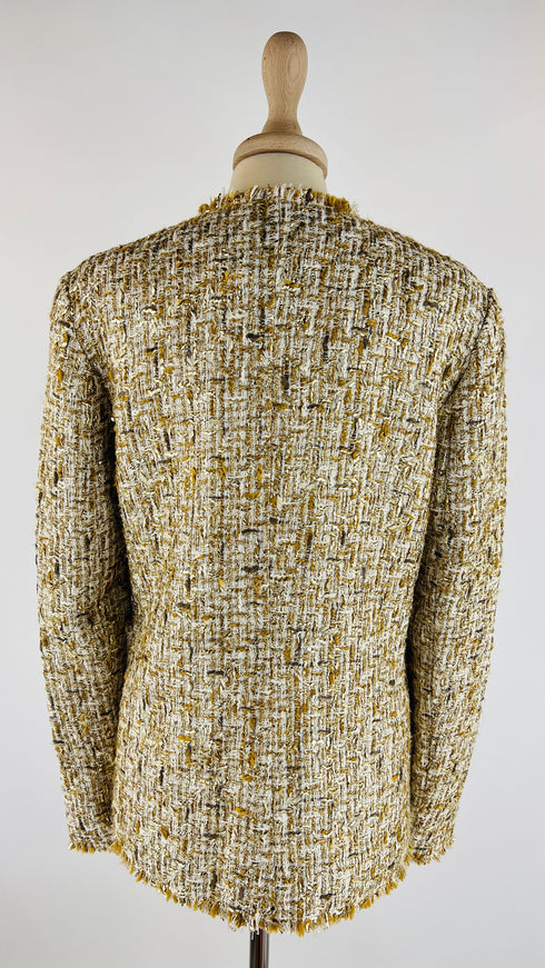 Giacca in tweed oro