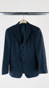 Blazer vintage gessato nero blu