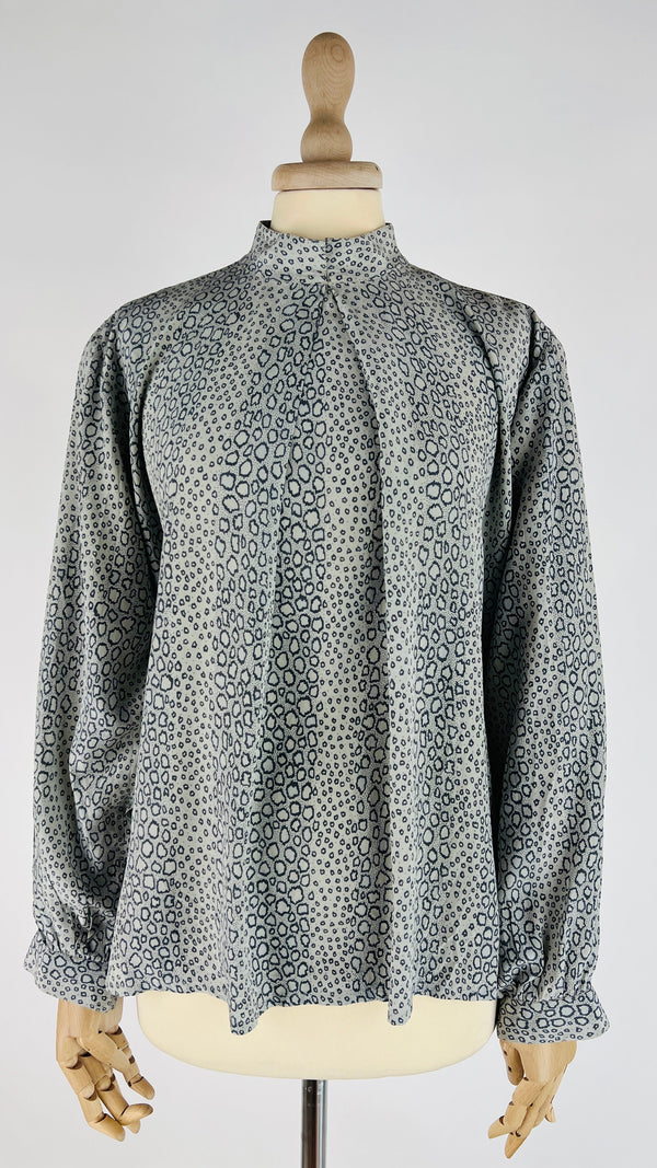 Camicia in seta animalier