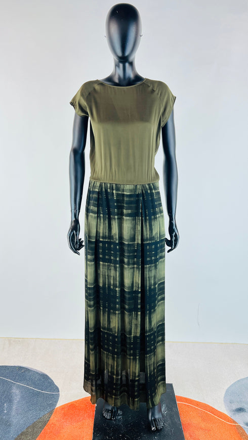 Abito lungo tartan
