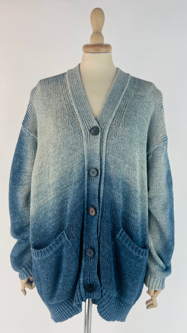 Cardigan oversized sfumato