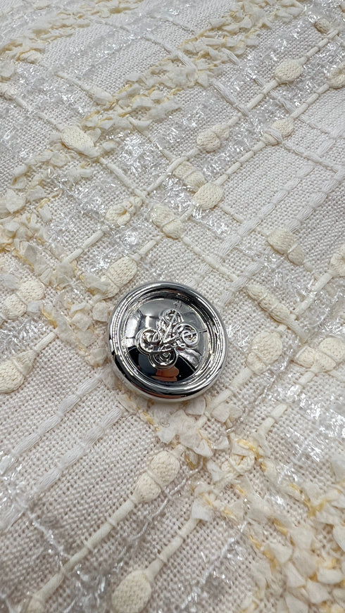 Completo tweed bianco