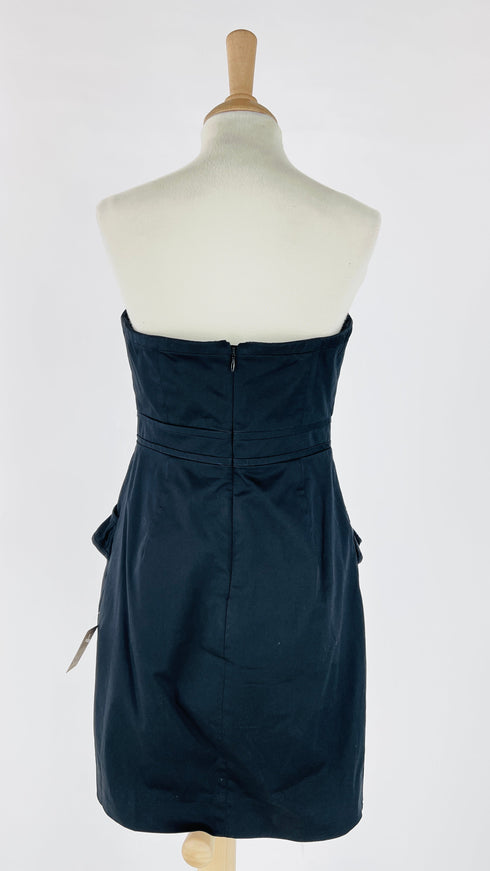 Abito corto bustier nero