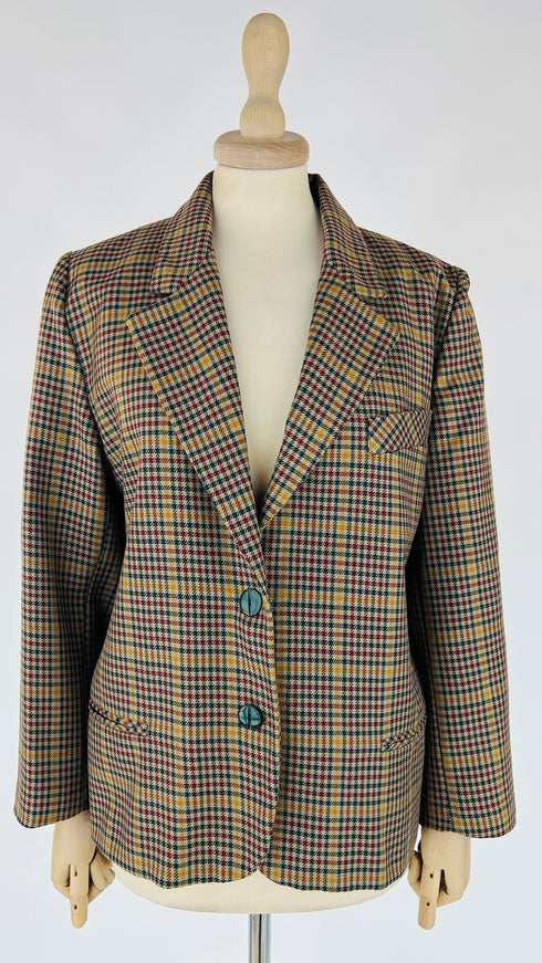 Blazer in principe di Galles multicolor