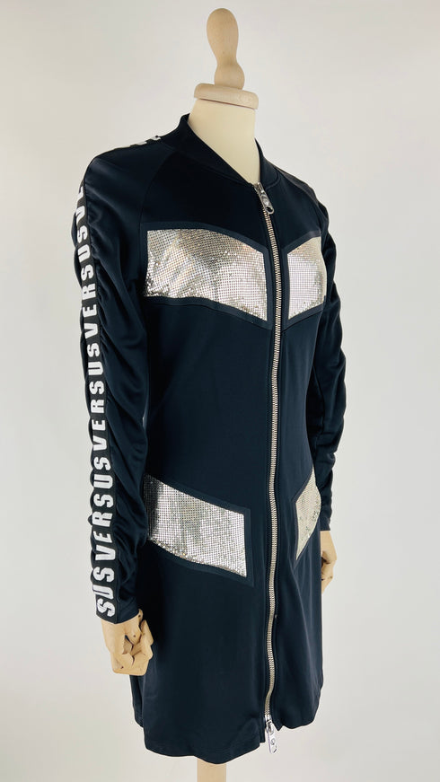 Abito felpa corto nero