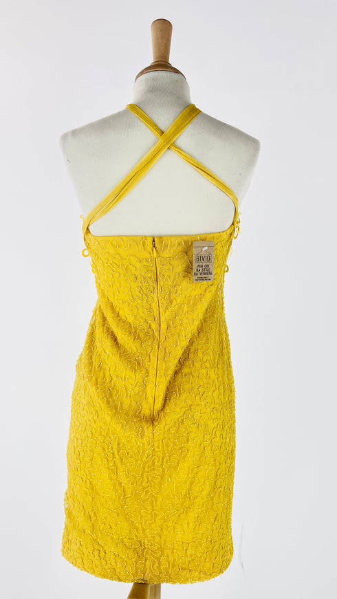 Abito bustier con scialle