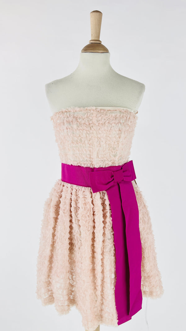 Abito corto in organza