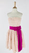 Abito corto in organza