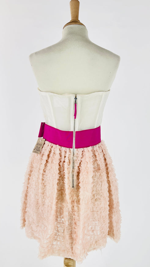 Abito corto in organza