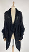 Cardigan oversize lungo nero