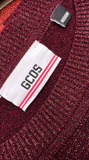 Maglia cropped lurex Gcds