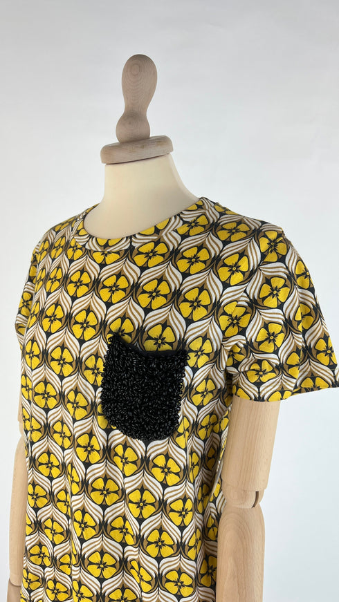 T-shirt cotone a fiori