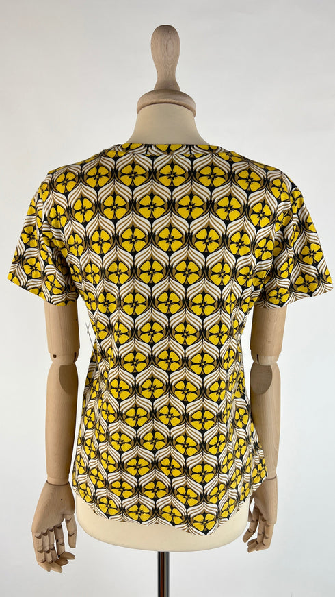 T-shirt cotone a fiori