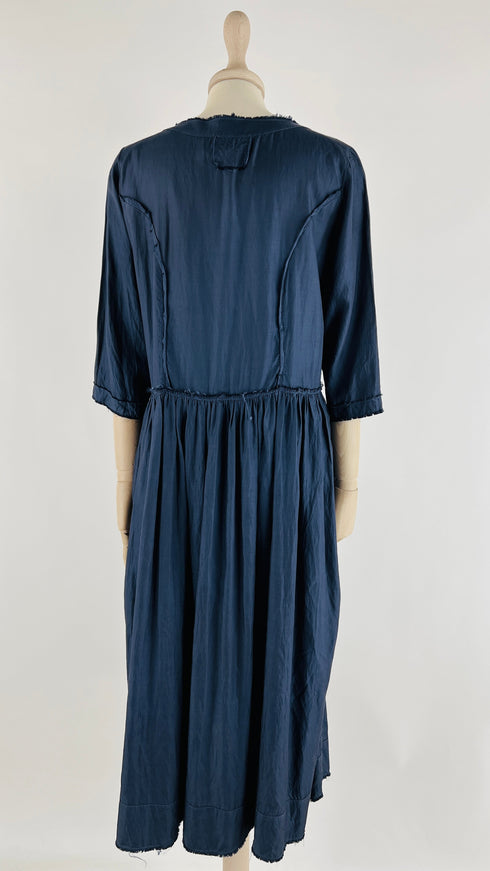 Abito midi blu navy