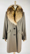 Cappotto con collo pelliccia