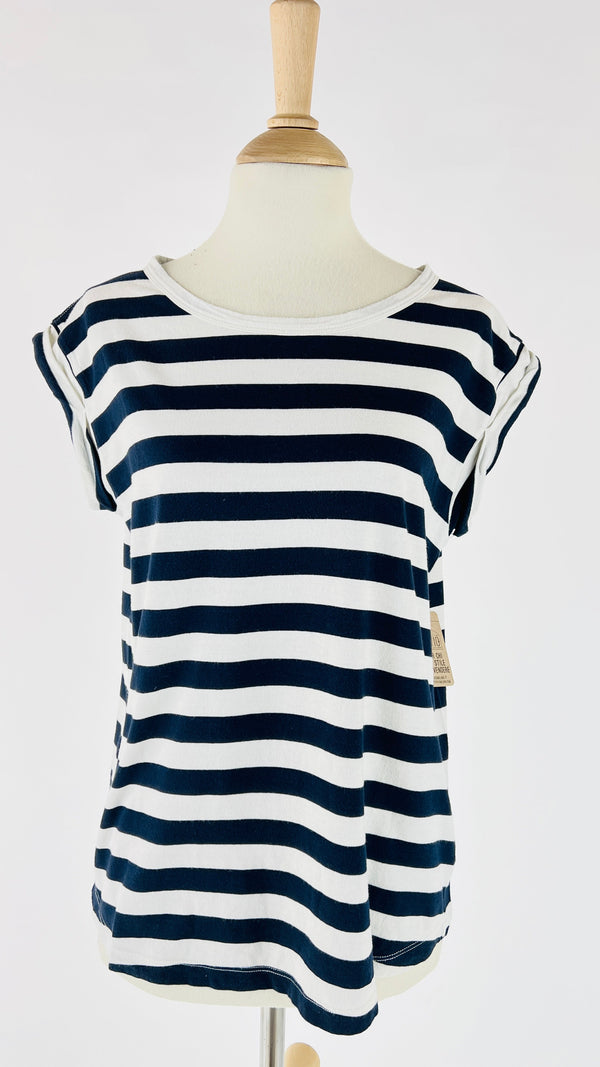 T-shirt a righe in 100% cotone