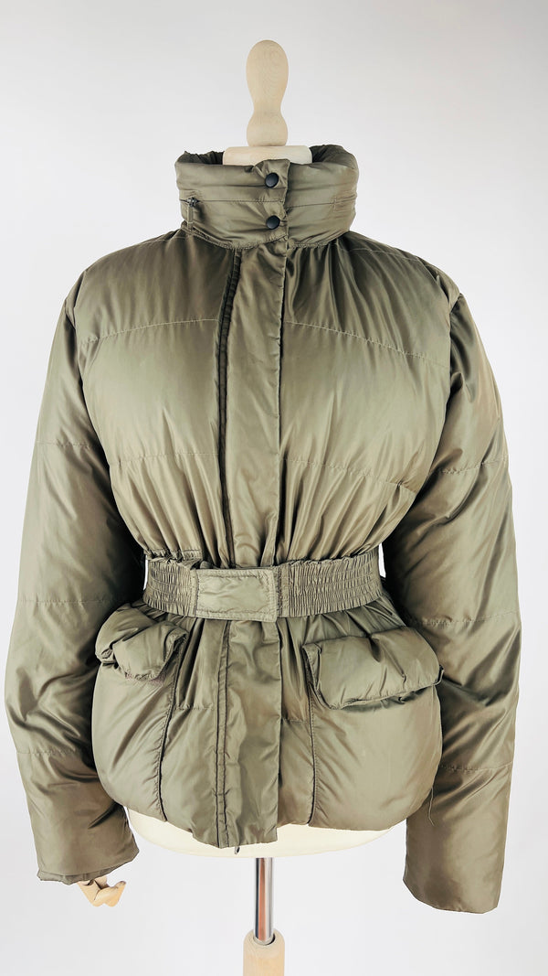 Piumino sfiancato khaki