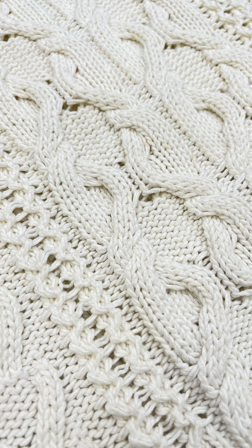 Gilet in cotone bianco