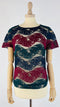 T-shirt pizzo righe