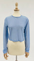 Maglia cropped lurex