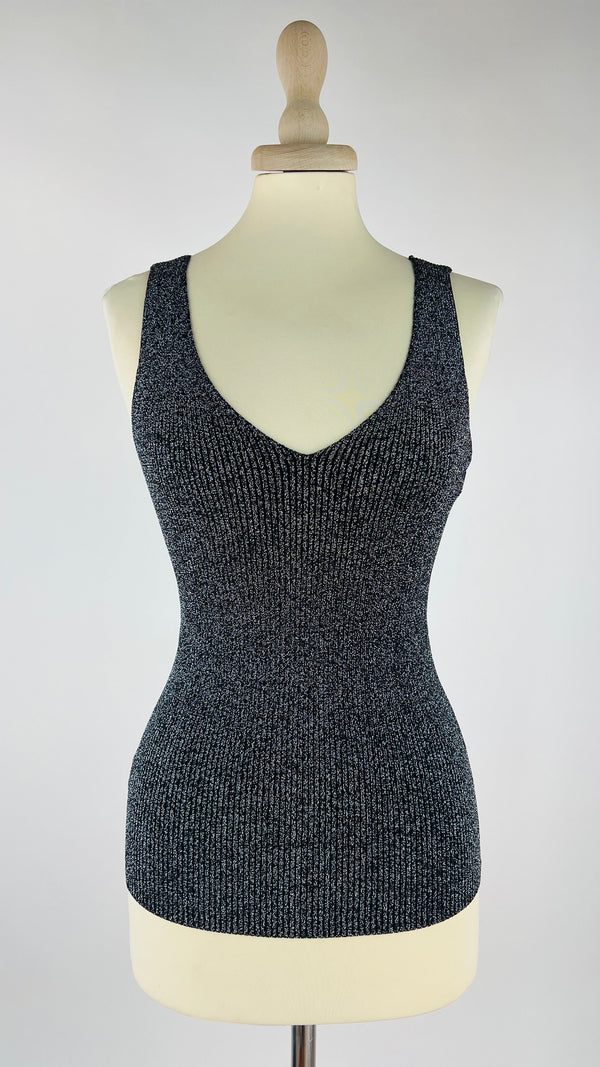 Canotta in costina lurex