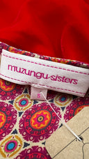 Abito lungo in velluto inserti stampati MUZUNGU SISTERS