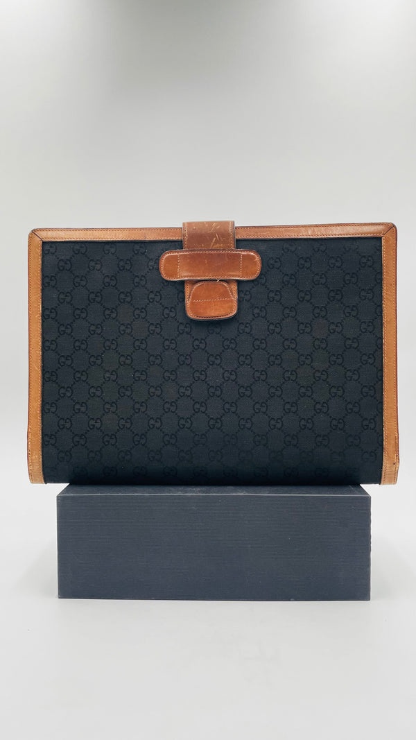Portadocumenti vintage monogram
