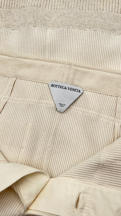 Gonna midi a costine stretch