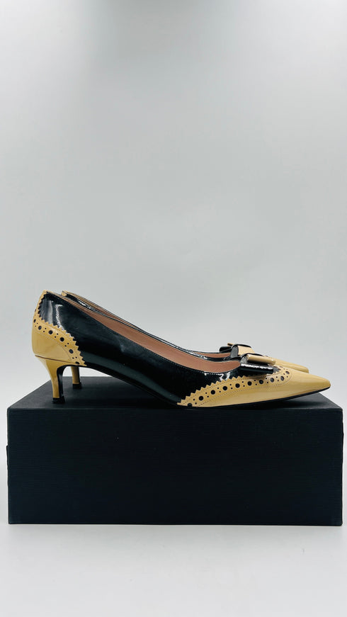 Décolleté vintage in vernice N.41