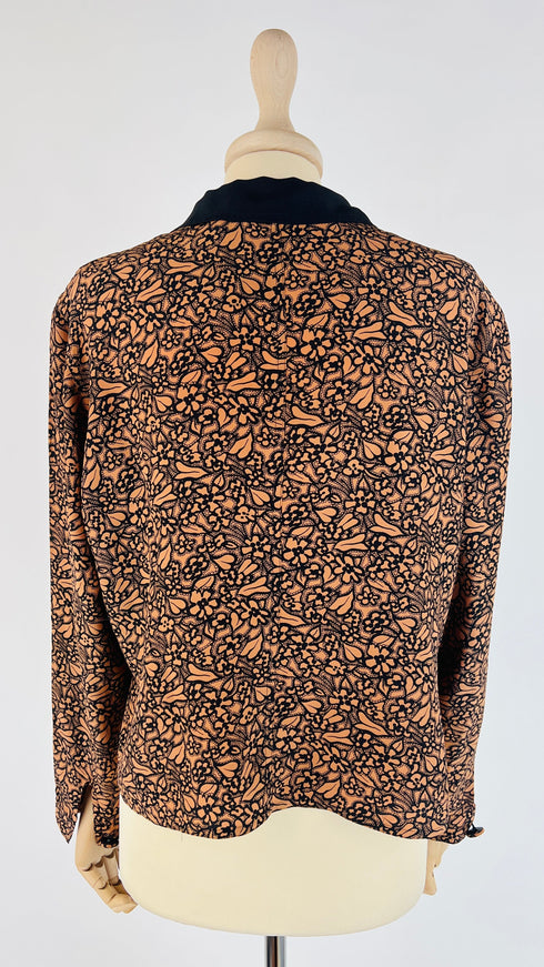 Camicia seta a fiori