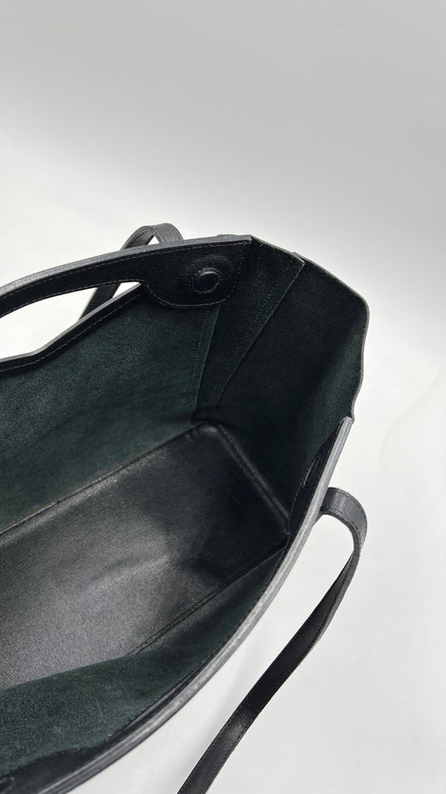 Borsa in pelle a fiori