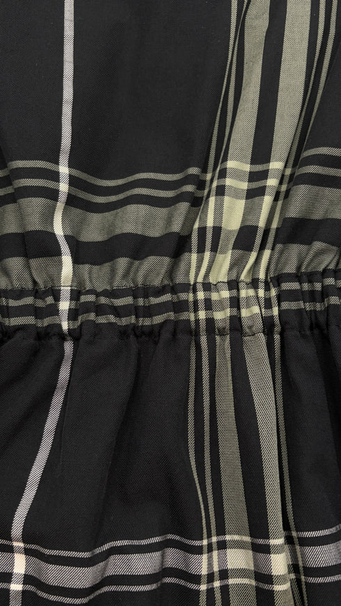 Abito midi tartan