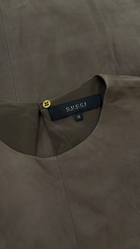 Top in suede